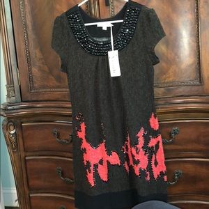 Black & Red short sleeve dress